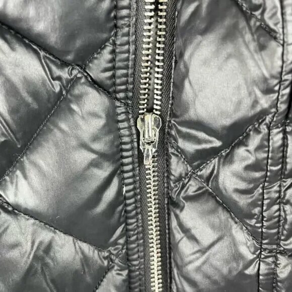 RARE Escada Sport Genuine Fur/Shearling Biker Down Puffer Jacket Coat EU 36 US 6 - Picture 16 of 16